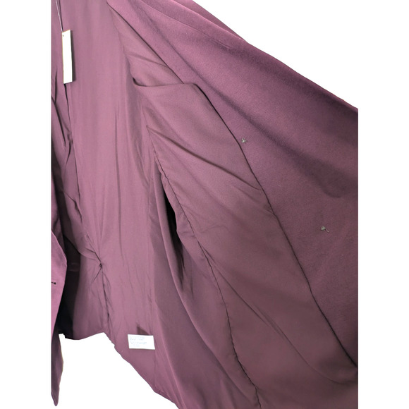 Womens Double Breasted Blazer XXL Maroon Lined Suit Jacket - Picture 6 of 10